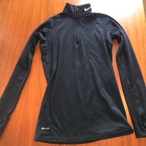 3/4 zip workout shirt